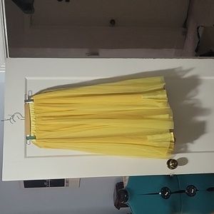 Yellow Crinoline Maxi Skirt